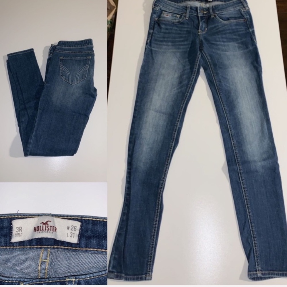 Hollister dark/medium washed skinny jeans